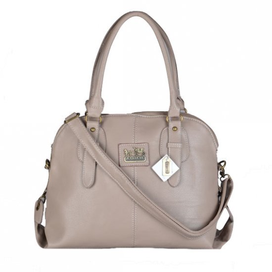 Coach Logo Charm Small Grey Satchels DWL | Women